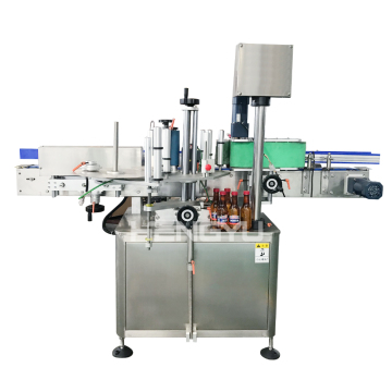 Automatische runde Flaschenaufkleber -Etikettenmaschine