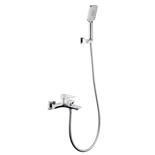 Bathtub Mixer With Hand Shower Solid Brass Single Handle Exposed Bath Shower Mixer Factory