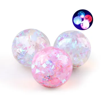 6.5cm Light Up Halloween Squeeze Toy, 1 Dollar Item Trading, Tree Items Supplier, Soft Stress Ball