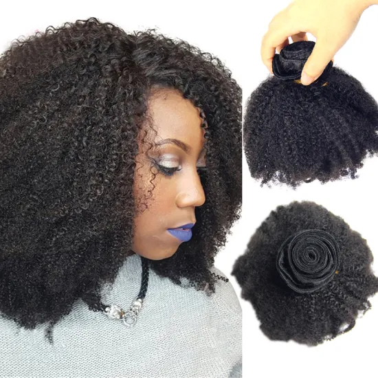 China Supplier best quality 100% raw material hair, human 4c mongolian afro kinky curly virgin hair