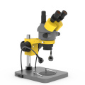Увеличение 6x-110x стереоскопическое тринокулярный микроскоп