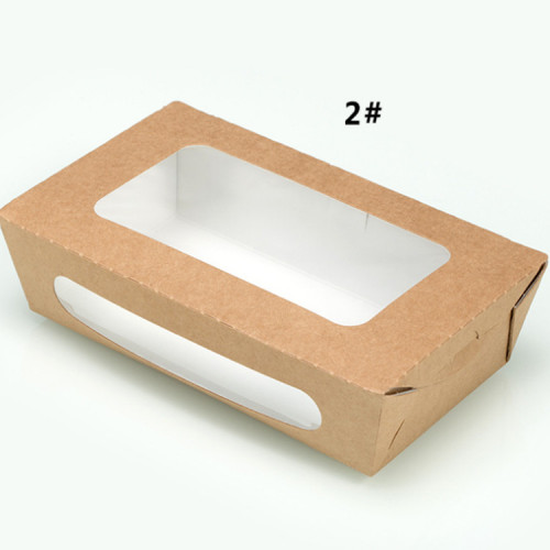 Food Grade Take Away Kraft Boxes For Salad