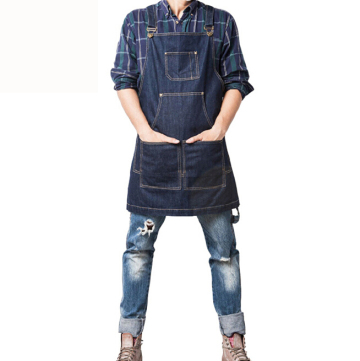 Custom Denim Coffee Shop Apron For Mens