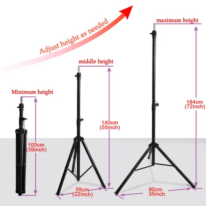 Wig Stand Tripod Mannequin Head Stand Adjustable Wig Head Stand Holder for Cosmetology Hairdressing Training