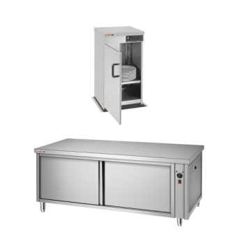 Restaurant Commercial Hot Dish Warmer Prep Table with Cabinet