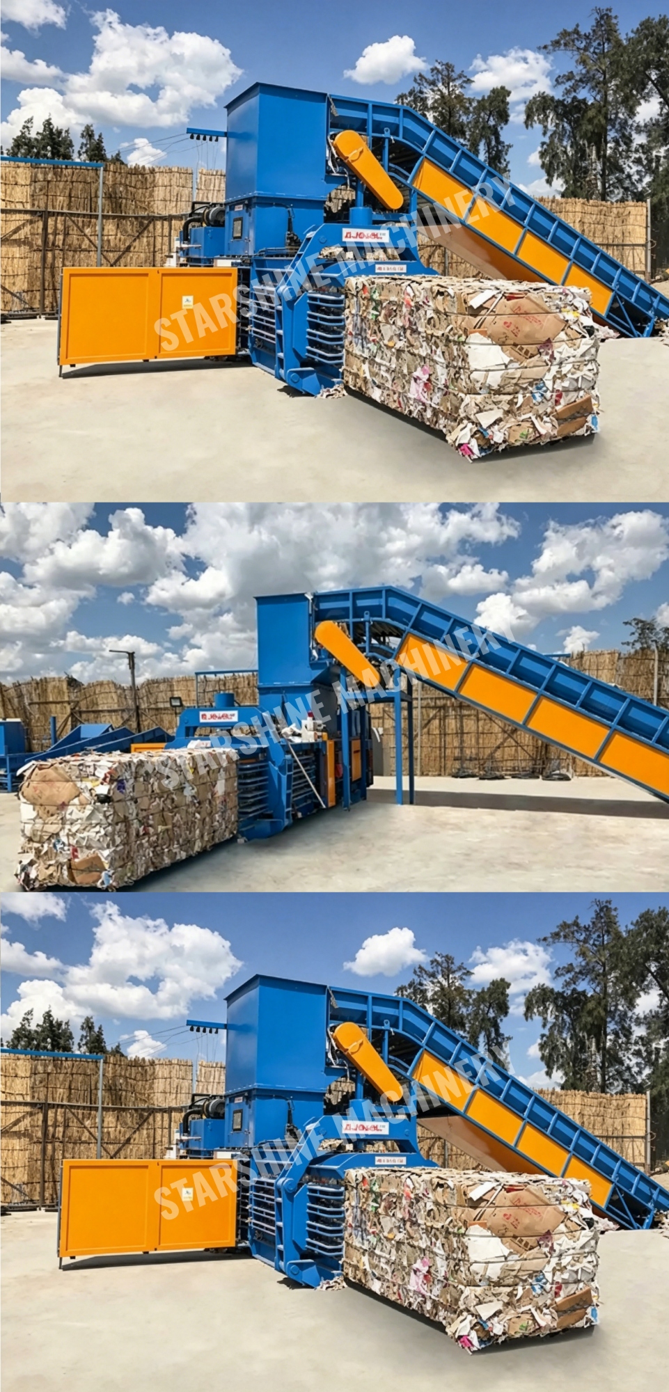 compact cardboard baler