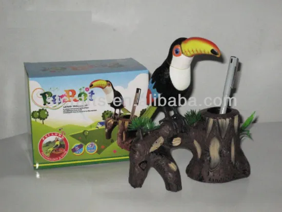 2014 plastic electric emulated sound control dancing big mouth parrot/ bird