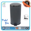 Diseño clásico de 20L Pedal de pie redondo Pedal Bin