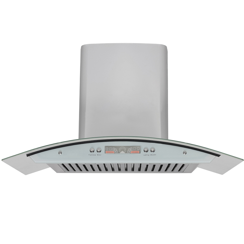 900mm Stainless Steel Wall Mounted Auto Clean Ventilation Hood Communal Kitchens Smoke Grease Extractors Cooker Hood