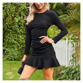 Women's Sexy Mini Dress Knit Ruched