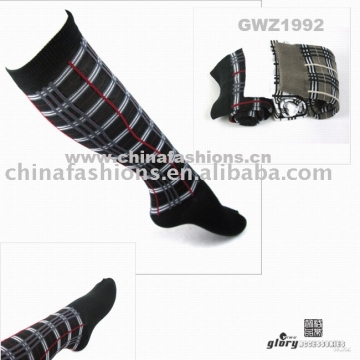 fashion grid socks