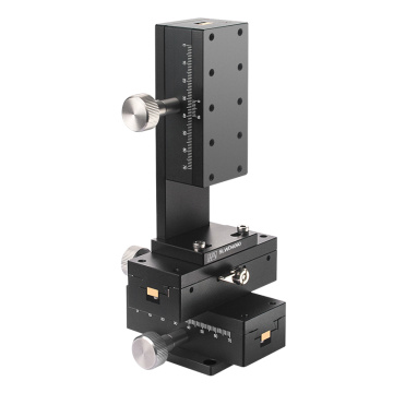 Hliníková slitina Ruční stolek s rybinovou drážkou osy XYZ 90 mm