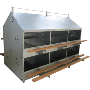 Galvanized Steel Chicken House Laying Box with 24 Holes for Hens
