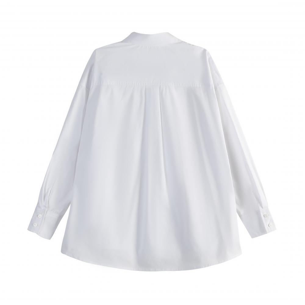 Turn-down Collar Long-sleeved Shirt