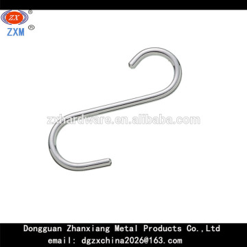 metal wire spring hook, zinc plated S hook