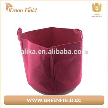 Durable pink felt fabric grow bags,wholesale felt fabric grow bag