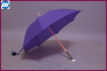 light stick umbrella with purple cover