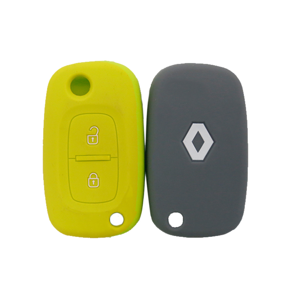 Embossed Silicon Renault Car Key Cover