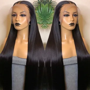 Lace Frontal Wig Vendors Wholesale Straight Transparent HD Lace Front Wigs For Black Women 100 Virgin Brazilian Human Hair Wigs