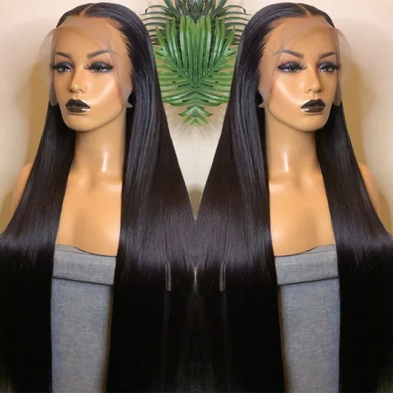 Lace Frontal Wig Vendors Wholesale Straight Transparent HD Lace Front Wigs For Black Women 100 Virgin Brazilian Human Hair Wigs