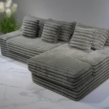 Modern L Shape Sofa: Compressed Furniture with Sectional Foam
