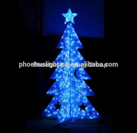 Outdoor 3d led decorative holiday tree lighting