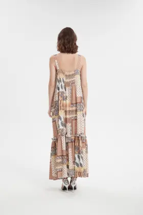 Europe maxi dresses high stretchy