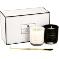 Velas de jarra de vidro liso de cera de soja perfumada luxuosa