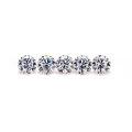 2 ပတ်ပတ်လည် 2 ကာရက်တောက်ပတောက်ပ Moissanite Def Vvs