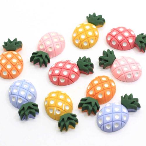 Fancy Raap Ananas Groente Fruit Hars Kraal Spacer DIY Keuken Koelkast Ornamenten Kralen Slime Craft Decor: