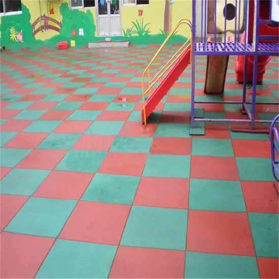Anti-slip Rubber Playground Tiles