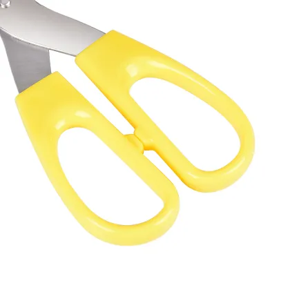 stainless steel school scissors plastic safe office scissors