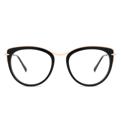Brand Retro Women Cat Eye Glasses Metal Acetate Optical Eyeglasses Frame