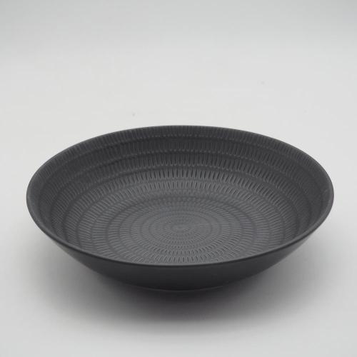 Pad Printing Ceramic Dableware Modern Minimalist Style Black Forcerain Junnedware