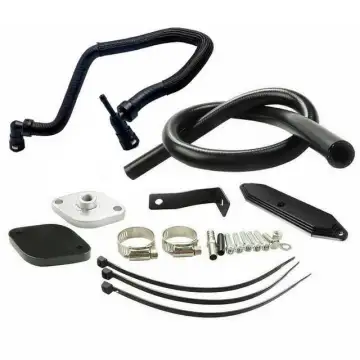 4 Inch Muffler Exhaust Pipe, EGR Kit, and Coolant Line for Ford F250 F350 F450 6.7L Diesel (2011-2023)