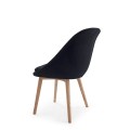 solo solid wood dining chair for public area