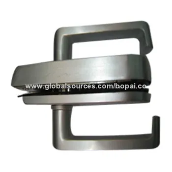 Aluminum tempered glass door lock with handle