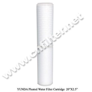 Pleated filter cartridge /water filter parts