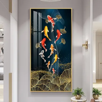 Crystal Porcelain Painting for Elegant Corridor Decor
