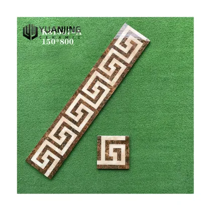 Porcelain Border Tiles 150x800mm for Living Room - Waveguide Wire Mosaic Microcrystalline Stone