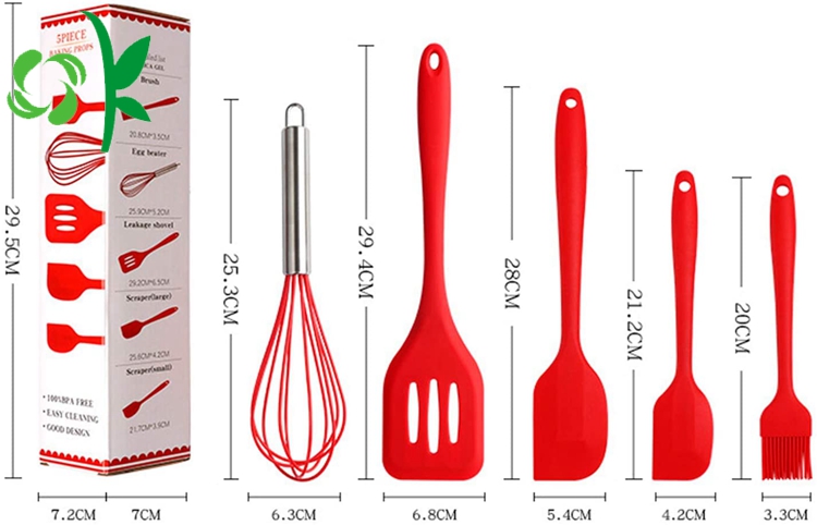 Heat Resistant Silicone Kitchen Cooking Utensil Sets