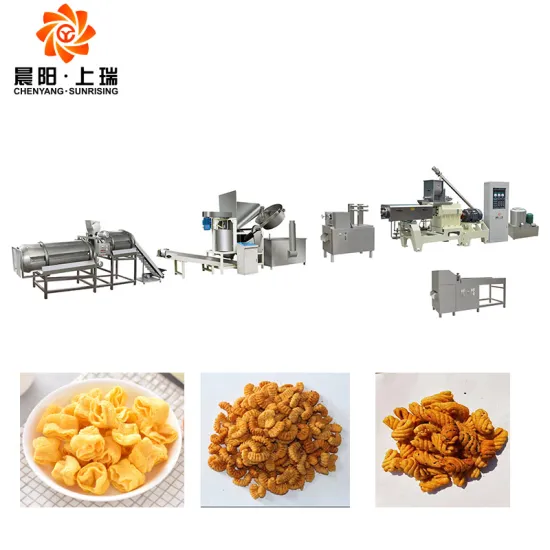 Fried Bugles Corn Chips Snacks Food Making Machines