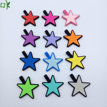 Hot Selling Double Sided Star Silicone Labels