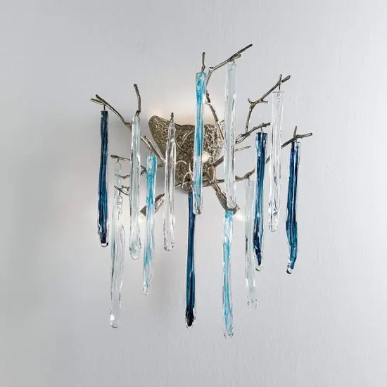 INSHINE Blue Glass Pipe Aesthetically Pendant Light