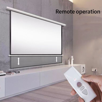 Écran de projecteur dissimulé de lifting électrique