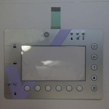 LED-embedded Membrane Switch with Rectangle Window and Flexible Cable