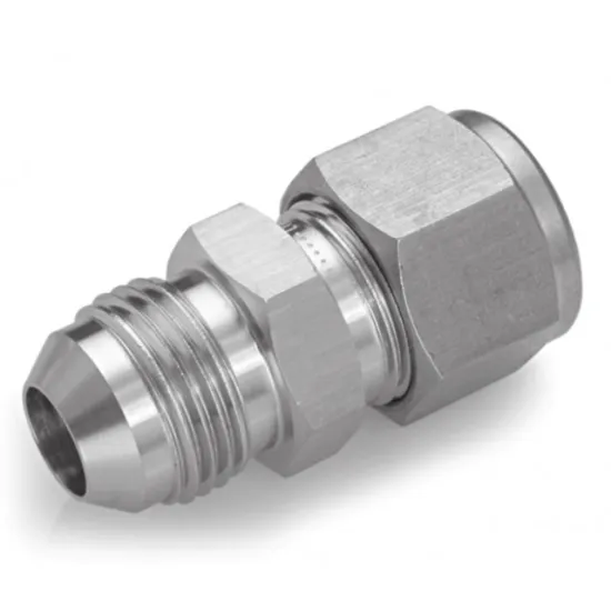 High Precision CNC Machine Products Turned Parts Aluminum / Brass Compression Fitting