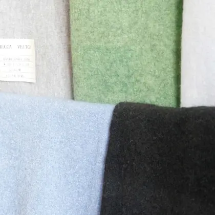 wool viscose boiled teddy wool fabric