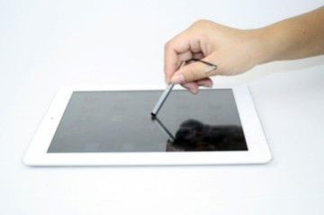 Alloy &amp; Rubber Material Touchscreen Stylus Pen With Tablet Pc For Iphone4 / Ipod Touch