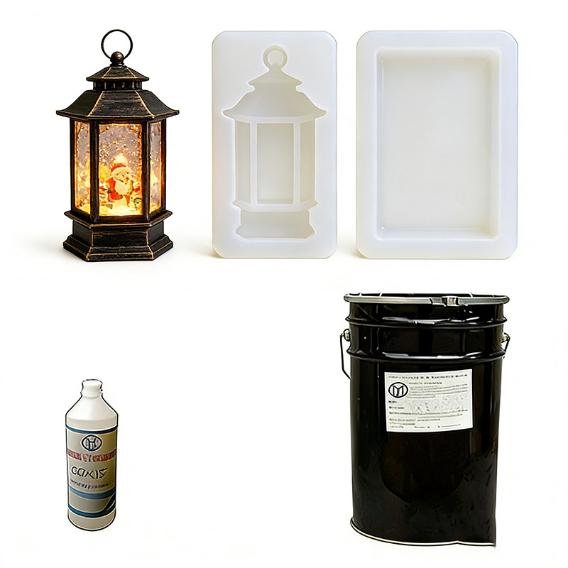 Condensation curing silicone mold rubber